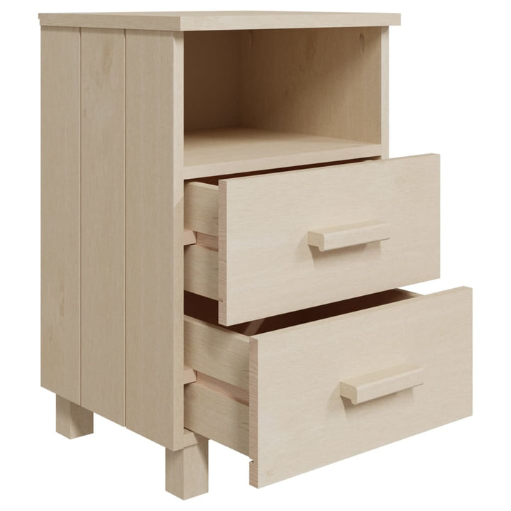 sengeskab HAMAR 2 stk. 40x35x62 cm fyrretræ honningfarvet