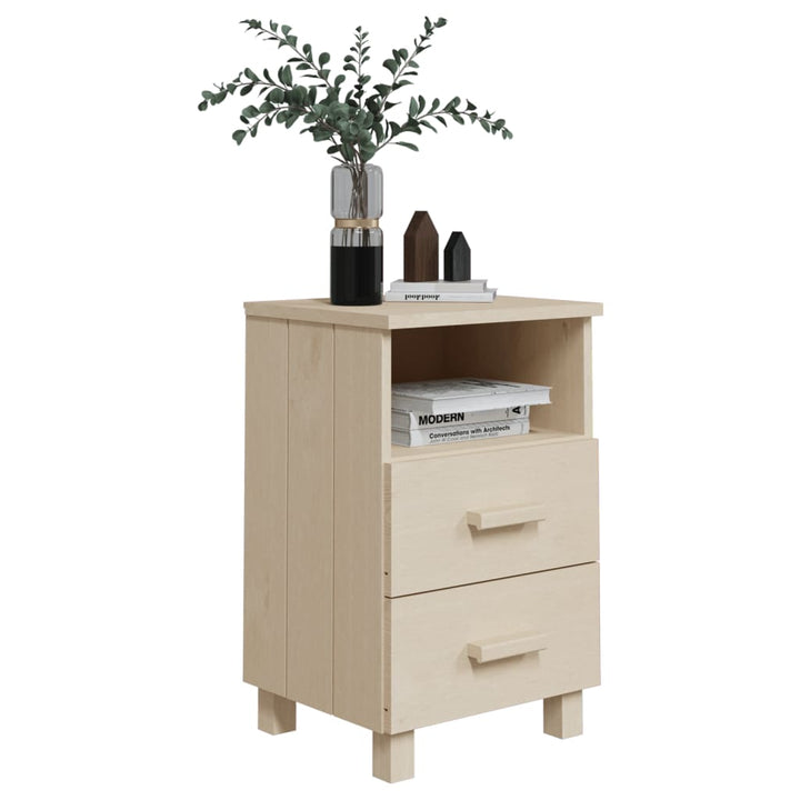 sengeskab HAMAR 2 stk. 40x35x62 cm fyrretræ honningfarvet