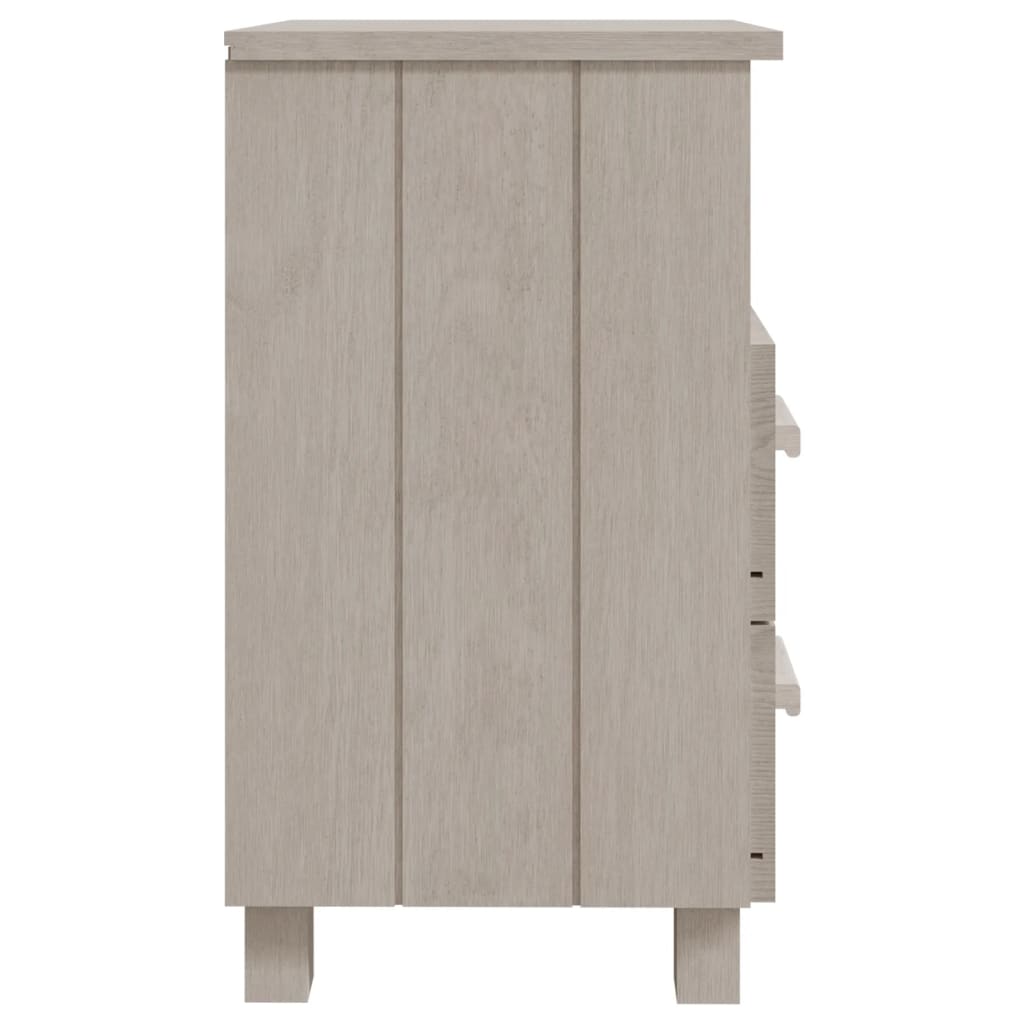 sengeskab HAMAR 2 stk. 40x35x62 cm massivt fyrretræ hvid