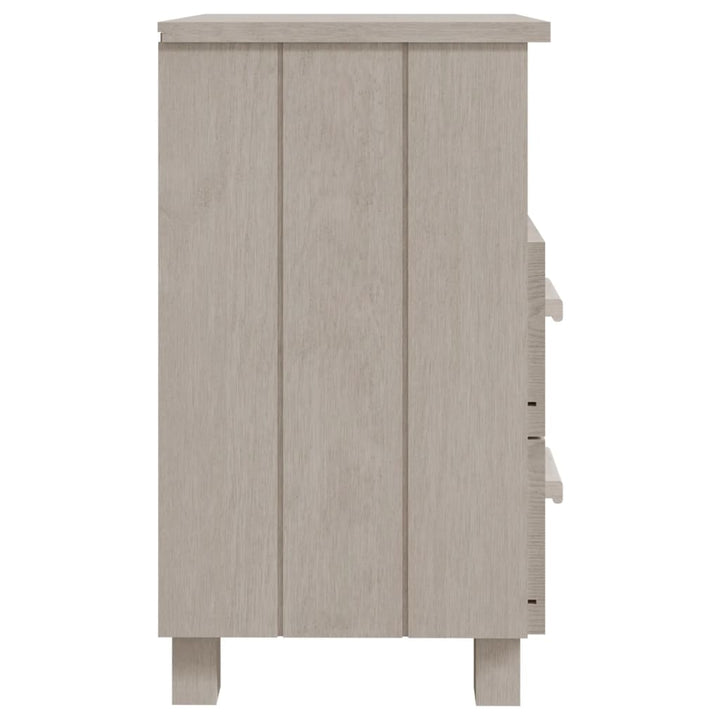sengeskab HAMAR 2 stk. 40x35x62 cm massivt fyrretræ hvid