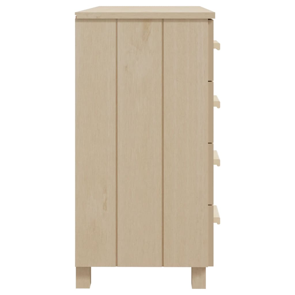 skænk HAMAR 79x40x80 cm fyrretræ honningbrun