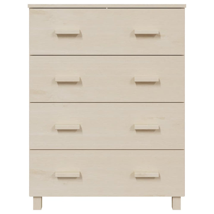 skænk HAMAR 79x40x103,5 cm massivt fyrretræ honningbrun