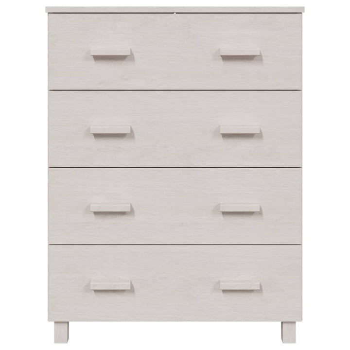 skænk HAMAR 79x40x103,5 cm massivt fyrretræ hvid