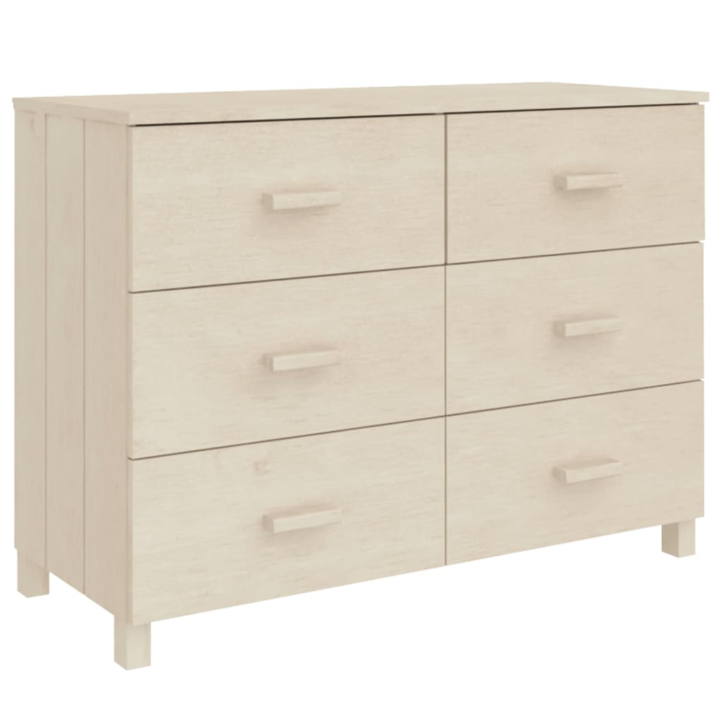 skænk HAMAR 113x40x80 cm fyrretræ honningbrun