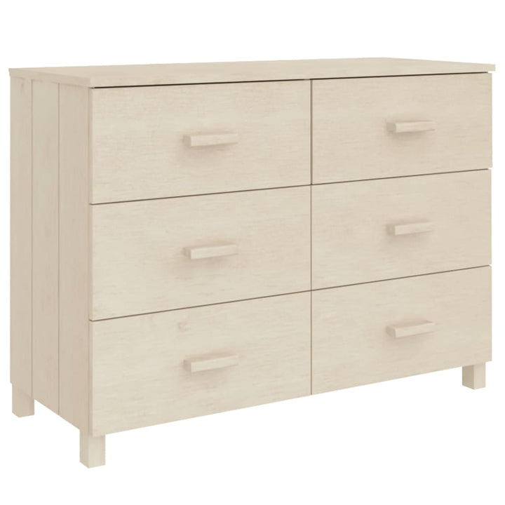 skænk HAMAR 113x40x80 cm fyrretræ honningbrun