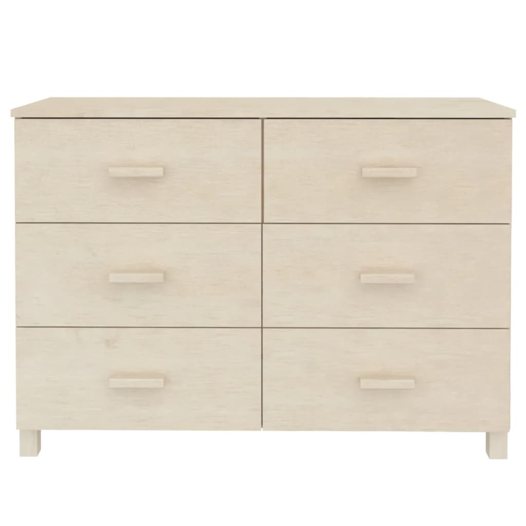 skænk HAMAR 113x40x80 cm fyrretræ honningbrun