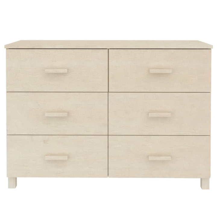 skænk HAMAR 113x40x80 cm fyrretræ honningbrun