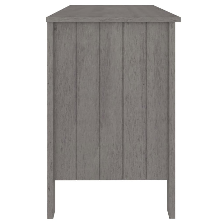 skrivebord HAMAR 113x50x75 cm massivt fyrretræ lysegrå