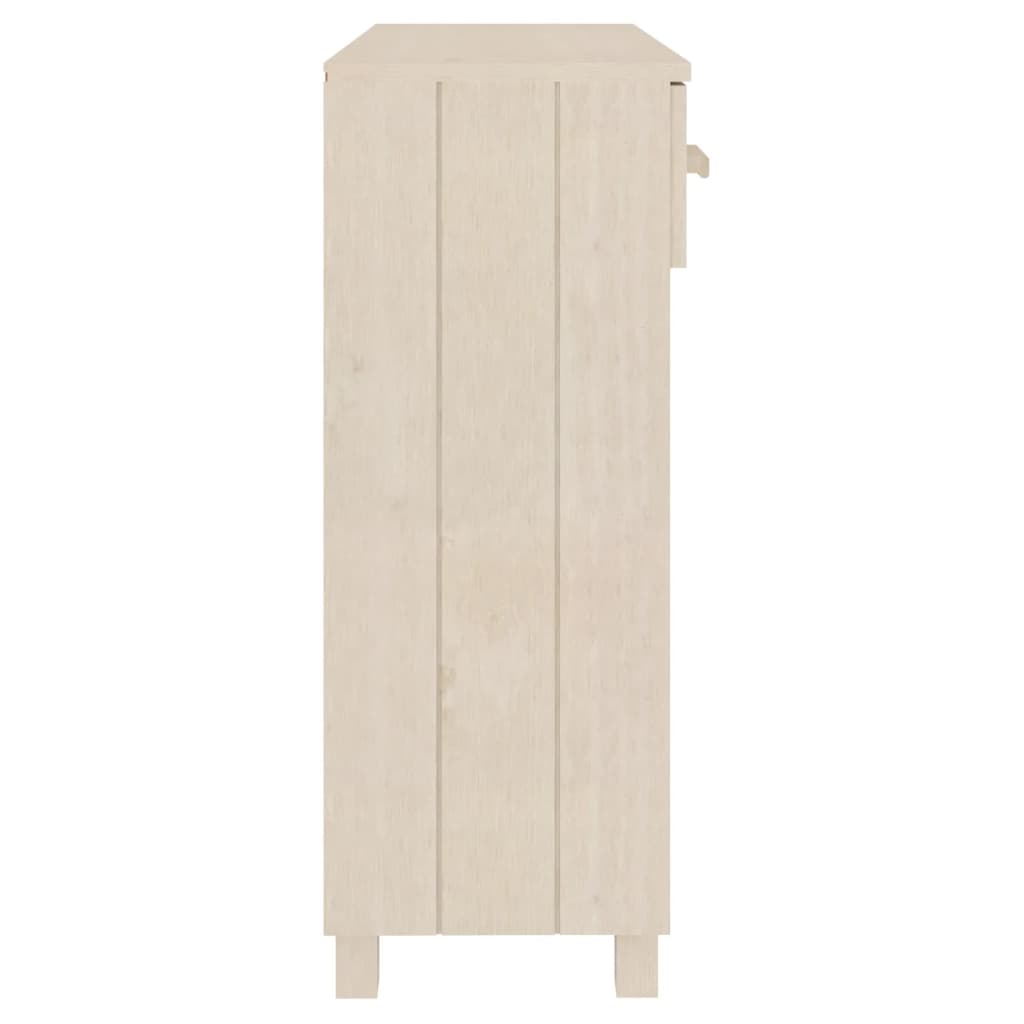 konsolbord HAMAR 90x35x90 cm massivt fyrretræ honningbrun