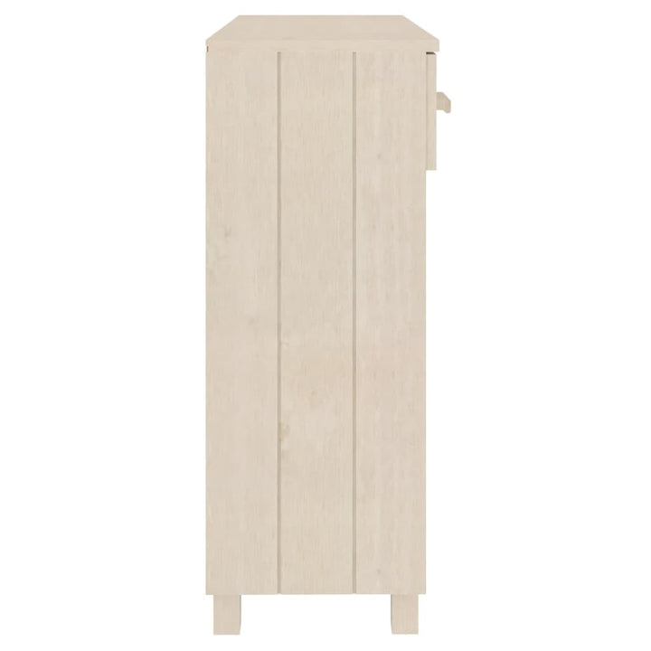 konsolbord HAMAR 90x35x90 cm massivt fyrretræ honningbrun