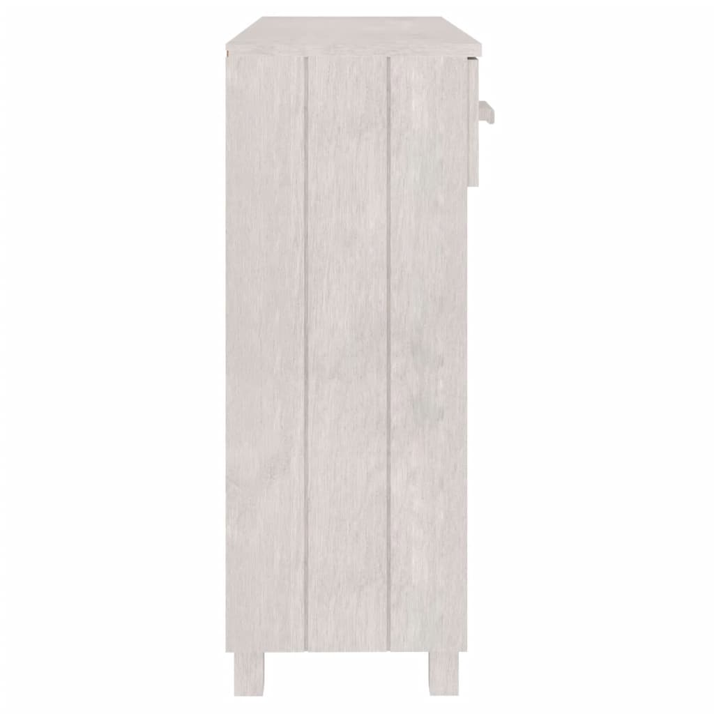 konsolbord HAMAR 90x35x90 cm massivt fyrretræ hvid