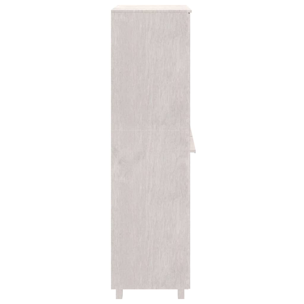 klædeskab HAMAR 89x50x180 cm massivt fyrretræ hvid