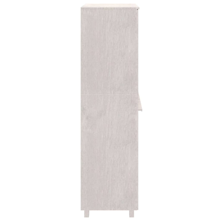 klædeskab HAMAR 89x50x180 cm massivt fyrretræ hvid