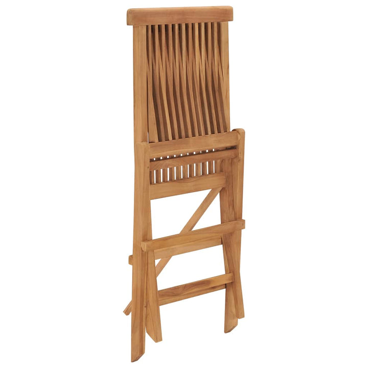foldbare havestole 8 stk. massivt teaktræ