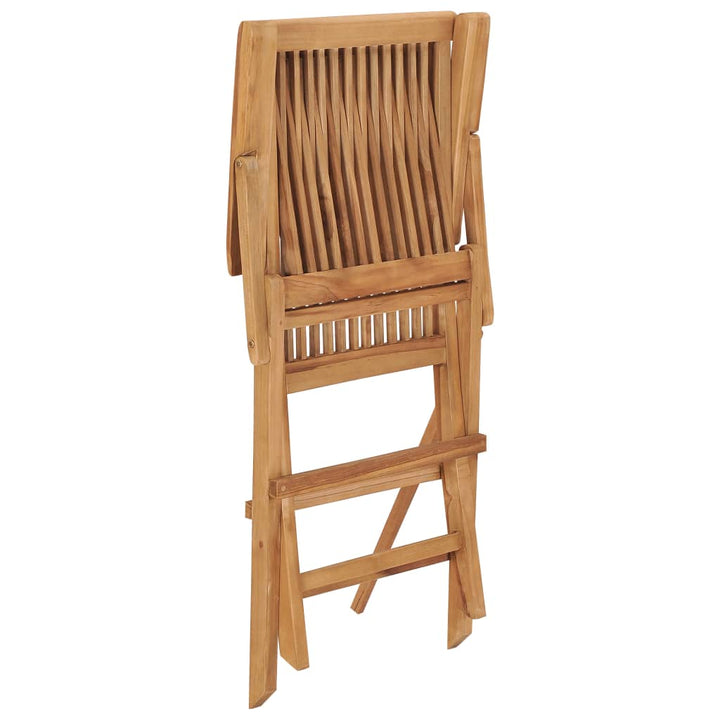 foldbare havestole 4 stk. massivt teaktræ