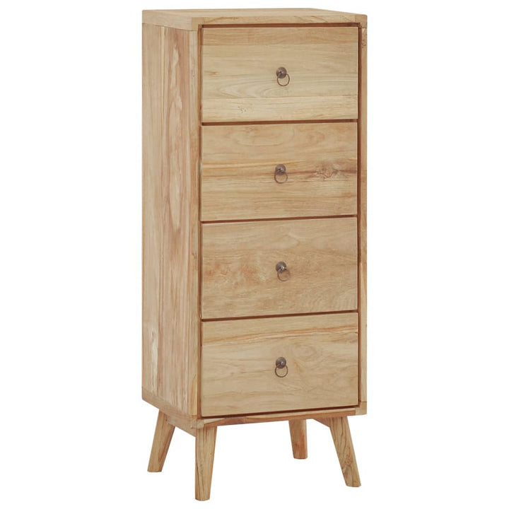 kommode 40x30x100 cm massivt teaktræ