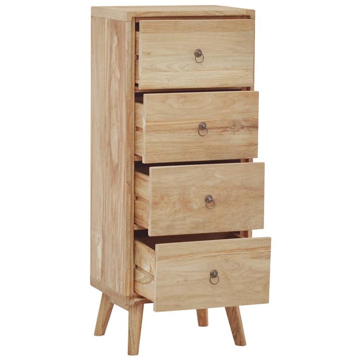 kommode 40x30x100 cm massivt teaktræ