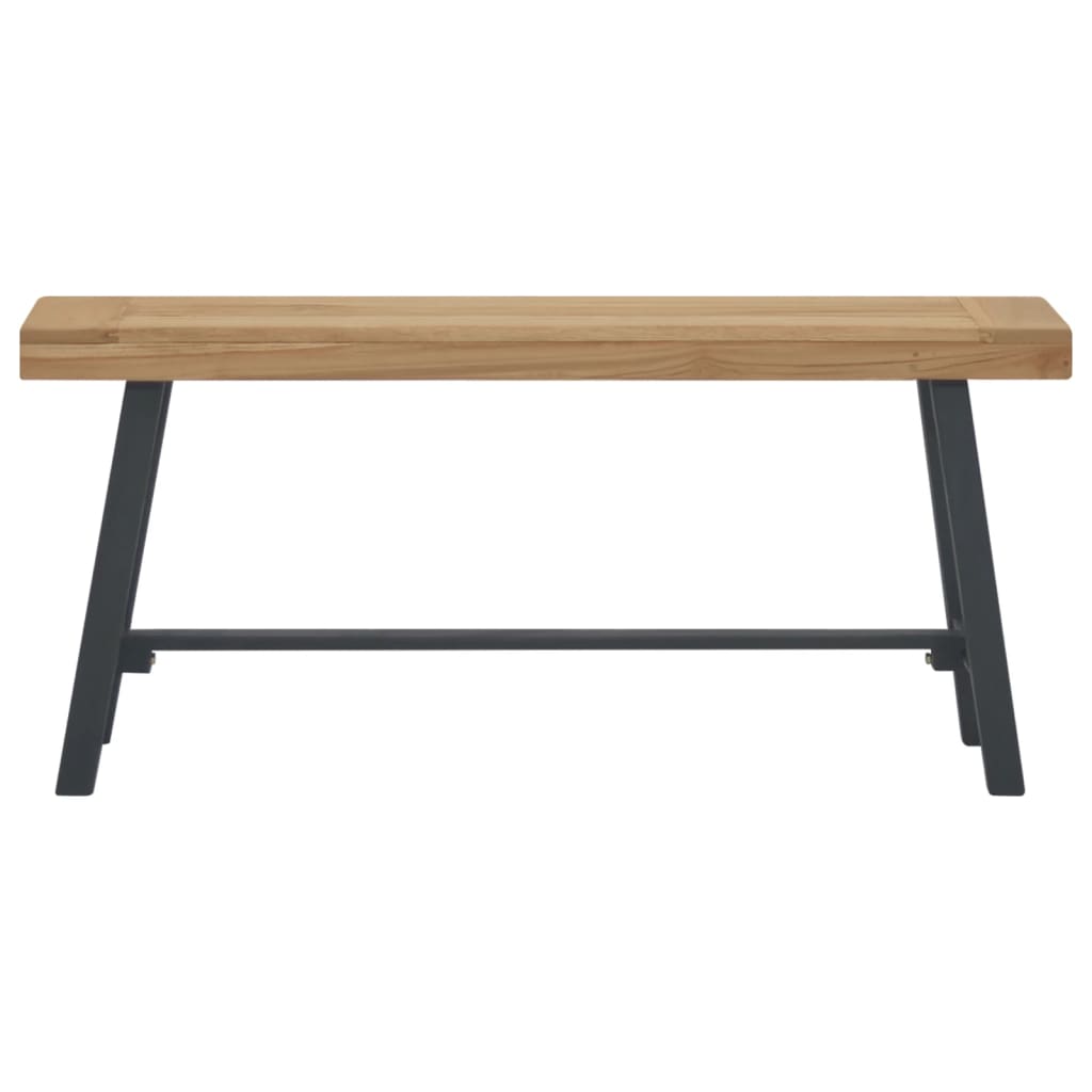 bænk 110 cm massivt teaktræ