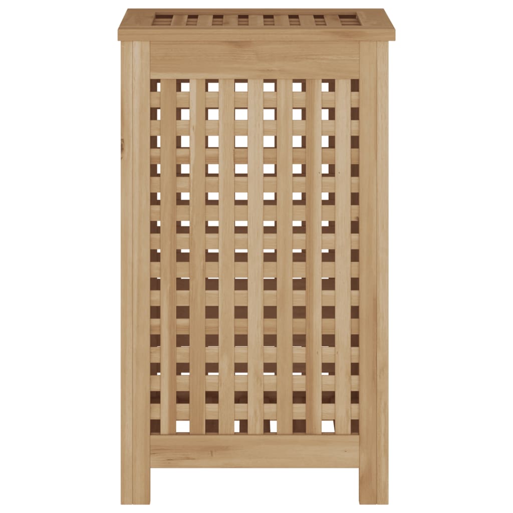 vasketøjskurv 35x25x60 cm massivt teaktræ