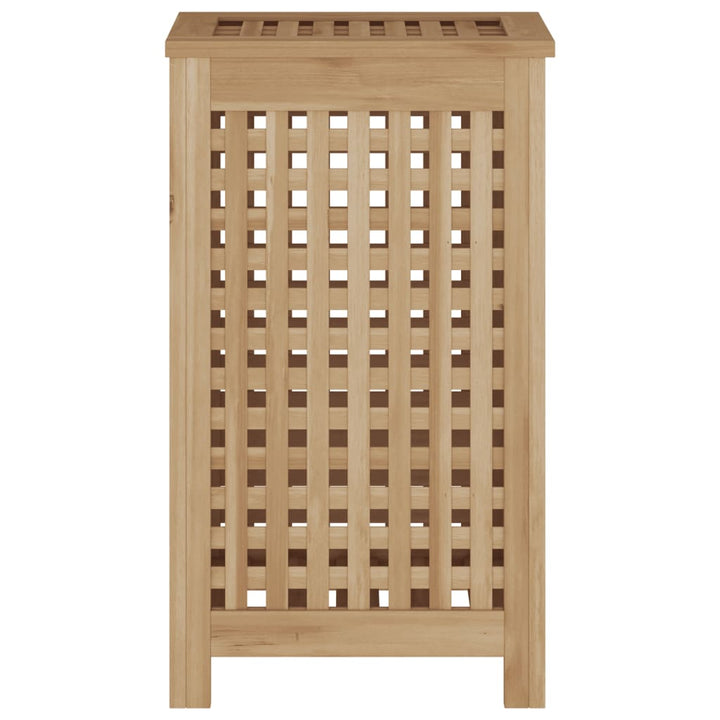 vasketøjskurv 35x25x60 cm massivt teaktræ