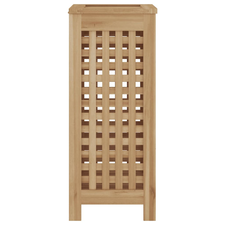 vasketøjskurv 35x25x60 cm massivt teaktræ