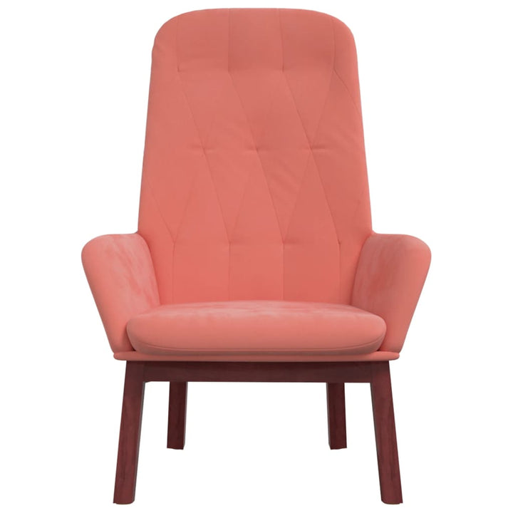 lænestol fløjl pink