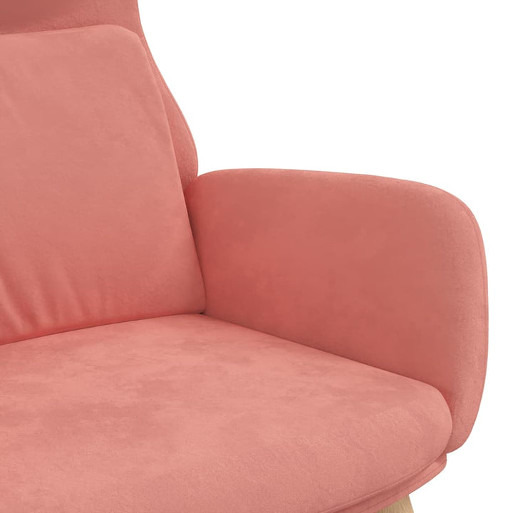 lænestol fløjl pink