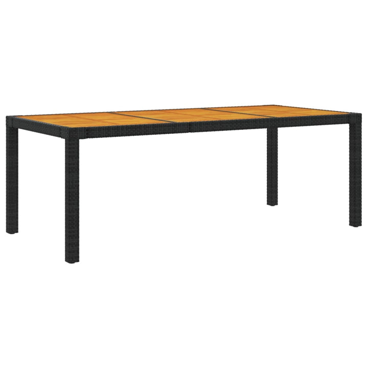 udendørs spisebordssæt 9 dele med hynder polyrattan sort
