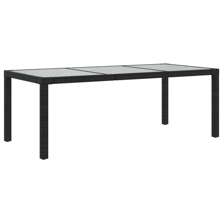 udendørs spisebordssæt 9 dele med hynder polyrattan sort