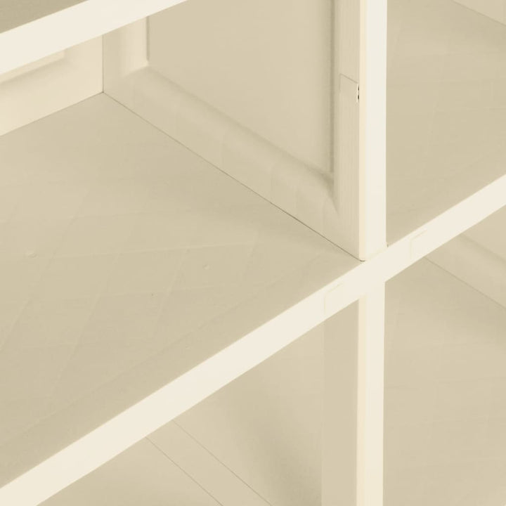 plastikskab 79x43x125 cm trædesign angorahvid