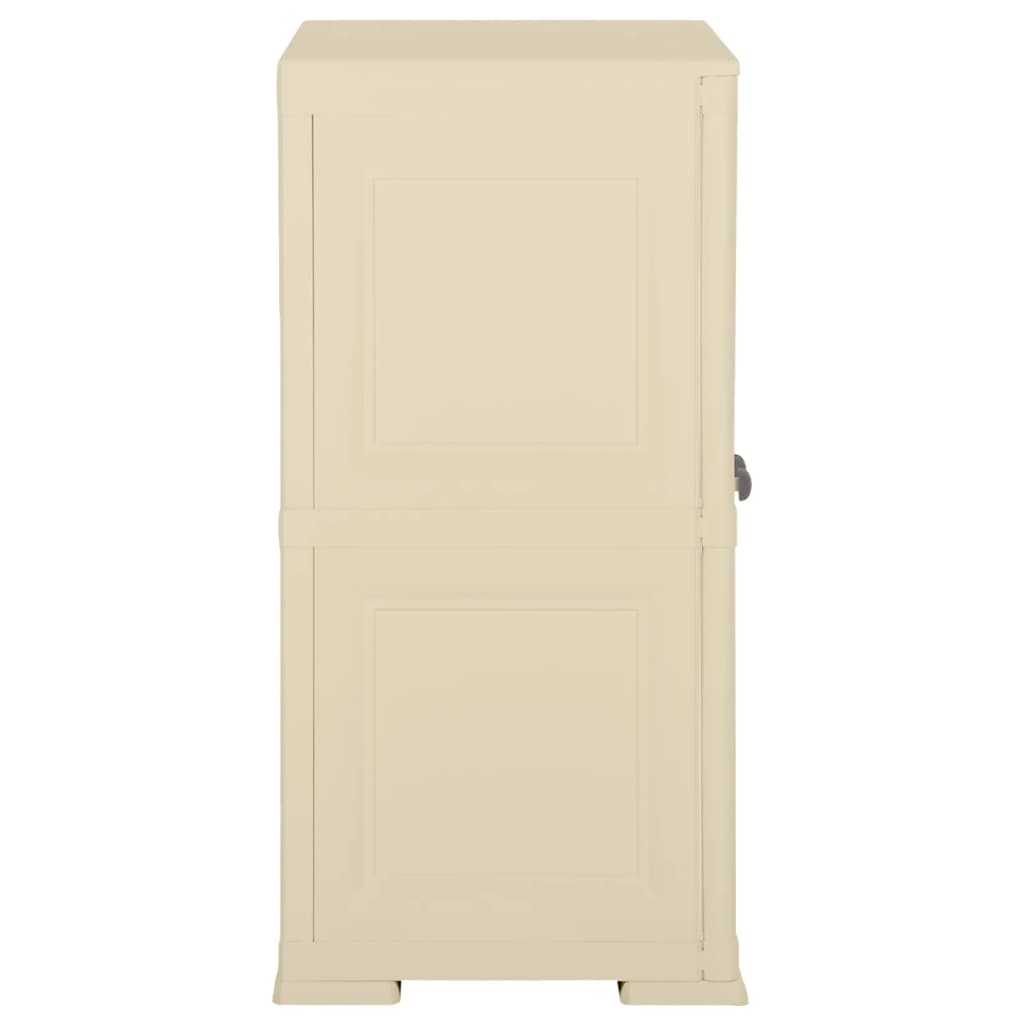 plastikskab 79x43x85,5 cm trædesign angorahvid