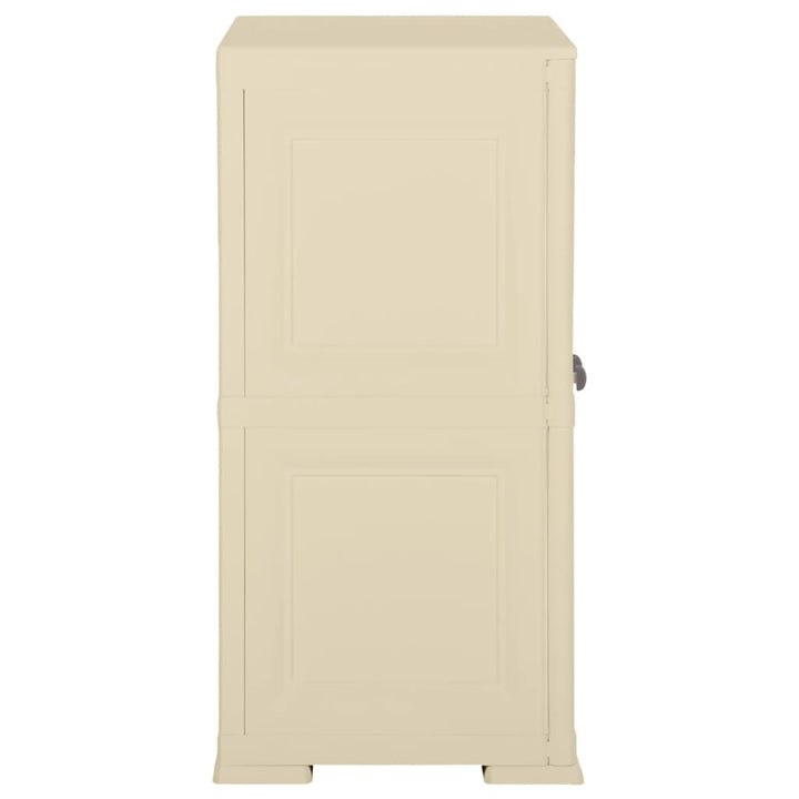 plastikskab 79x43x85,5 cm trædesign angorahvid