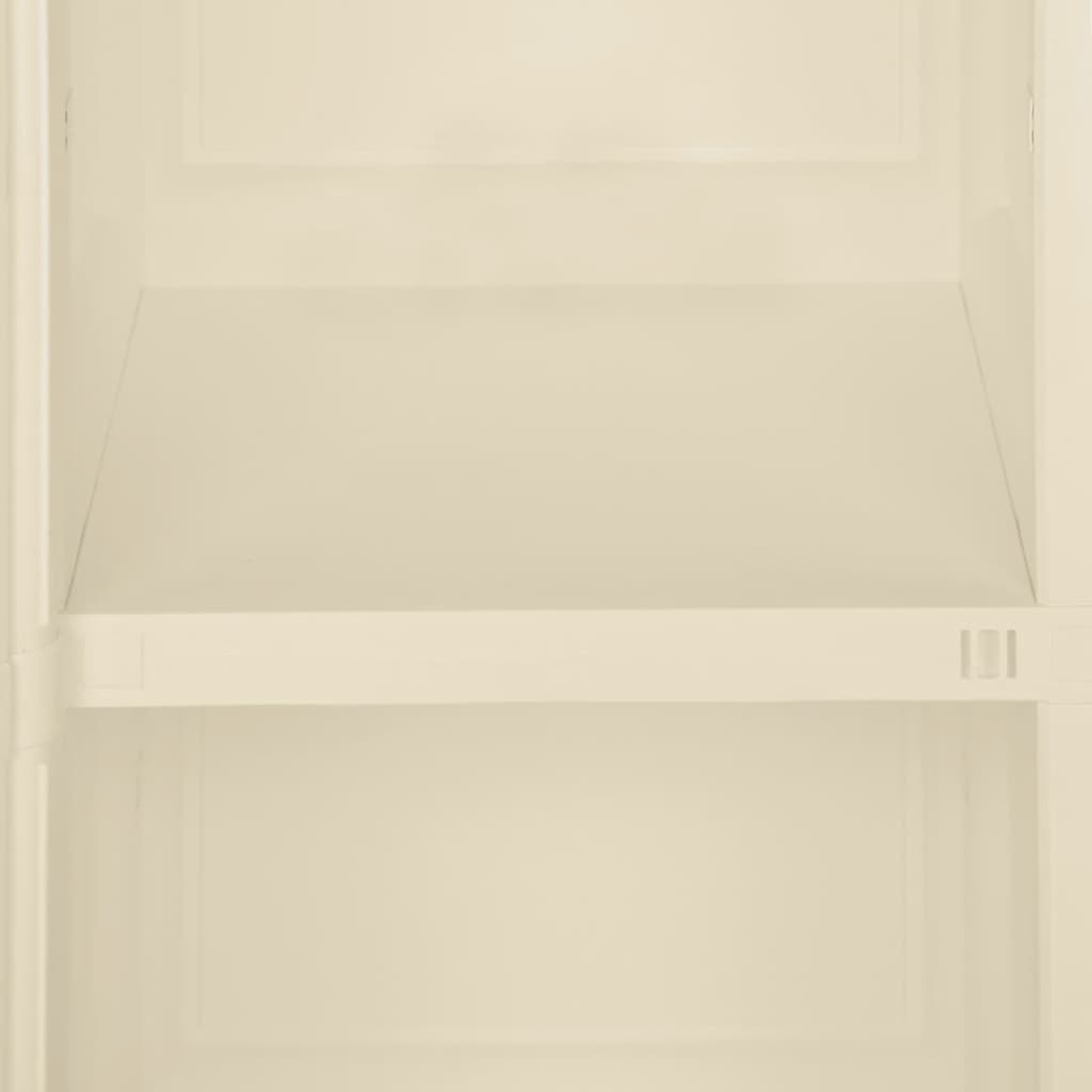 plastikskab 40x43x85,5 cm trædesign angorahvid