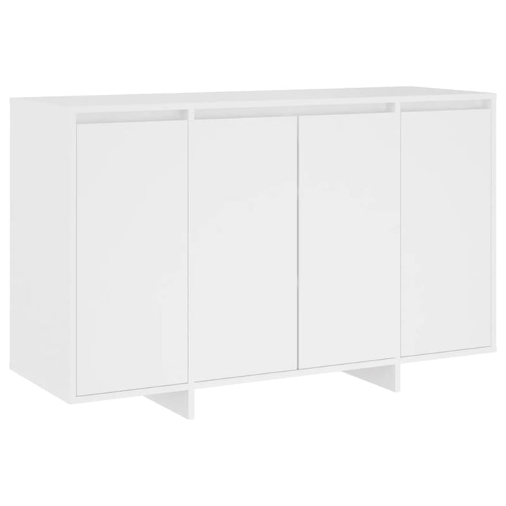 skænk 120x41x75 cm konstrueret træ hvid