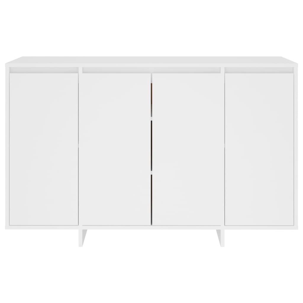skænk 120x41x75 cm konstrueret træ hvid