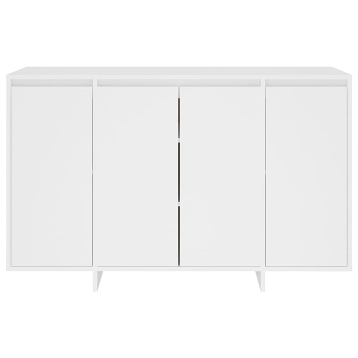 skænk 120x41x75 cm konstrueret træ hvid