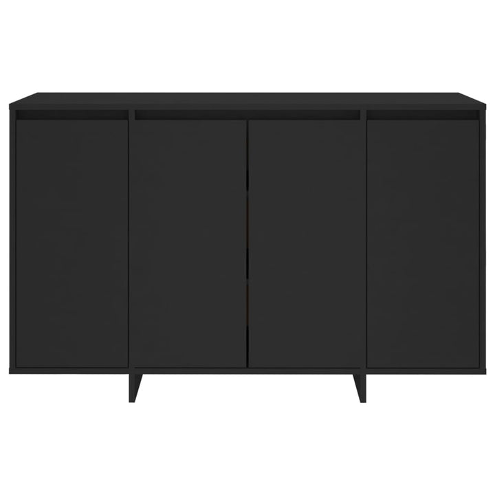 skænk 120x41x75 cm konstrueret træ sort