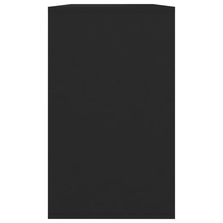skænk 120x41x75 cm konstrueret træ sort