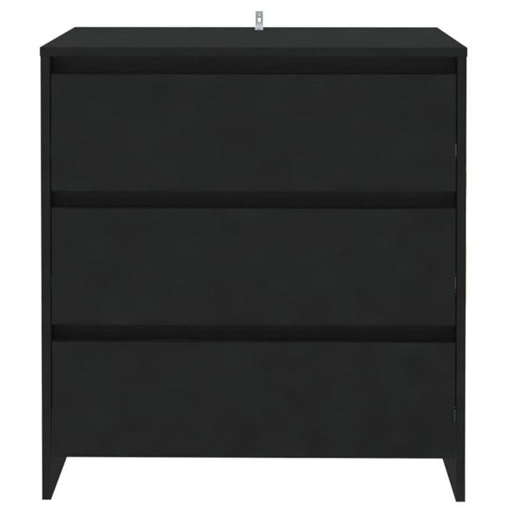 skænk 70x41x75 cm konstrueret træ sort