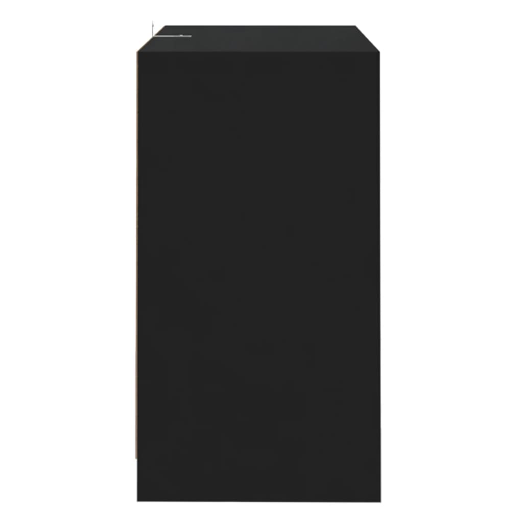 skænk 70x41x75 cm konstrueret træ sort