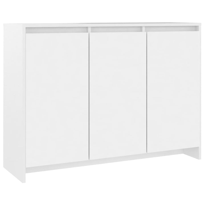 skænk 102x33x75 cm konstrueret træ hvid