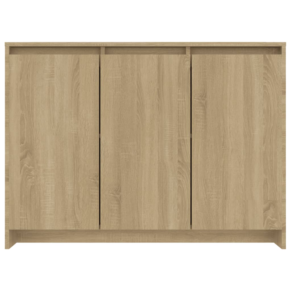 skænk 102x33x75 cm konstrueret træ sonoma-eg