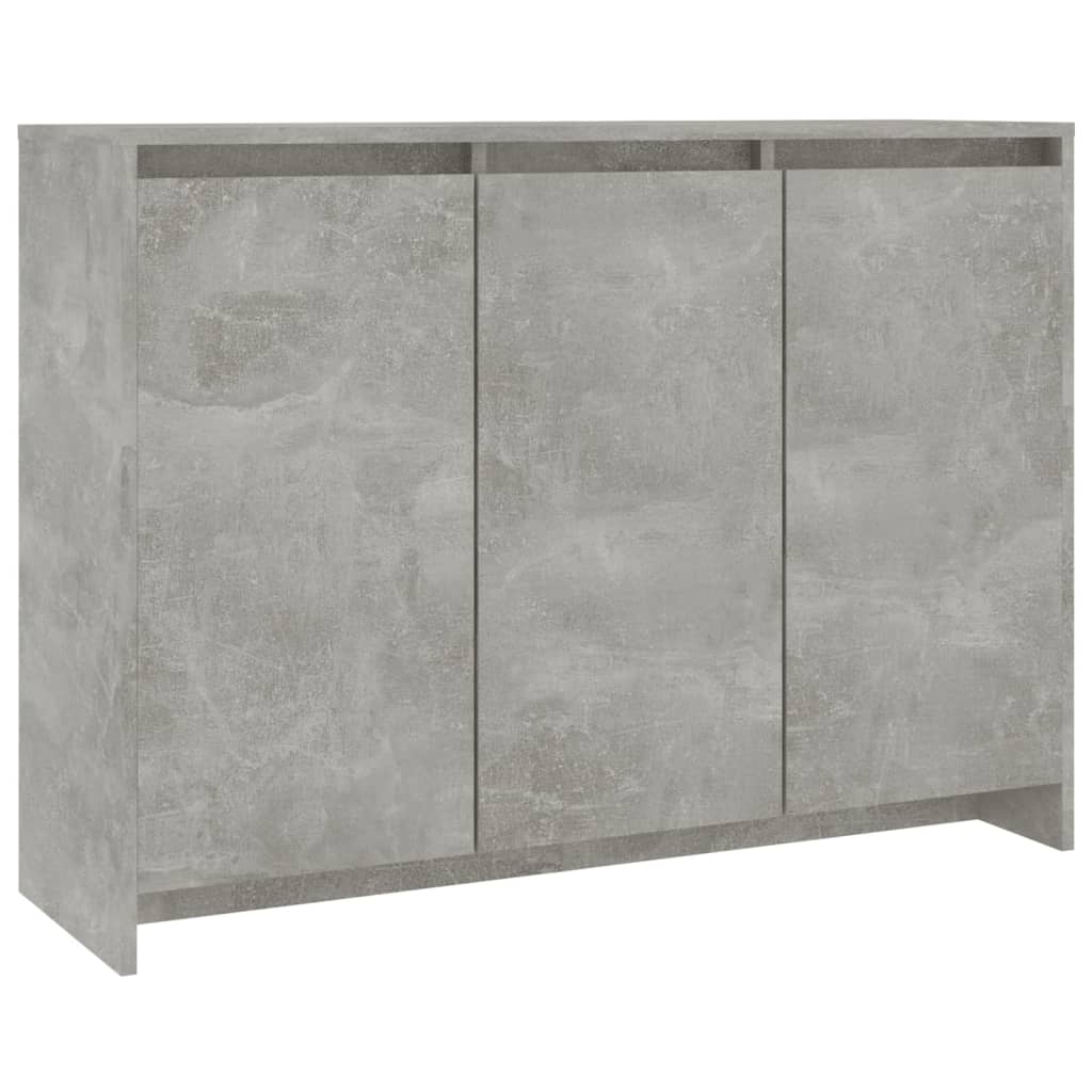 skænk 102x33x75 cm konstrueret træ betongrå