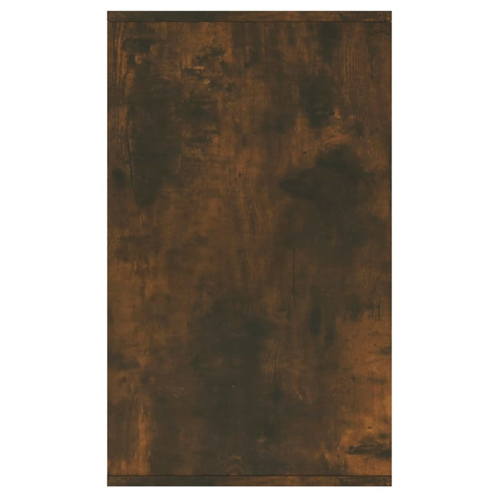 skænk 135x41x75 cm konstrueret træ røget egetræsfarve