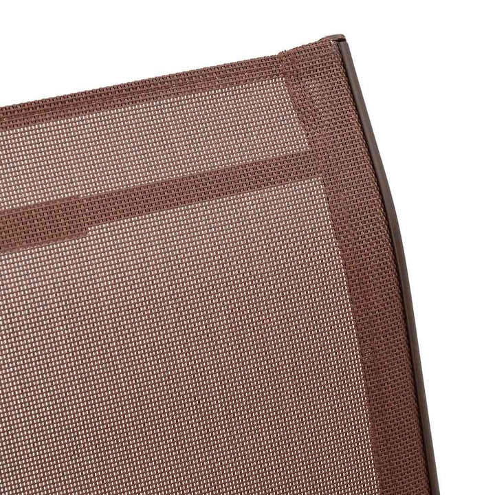 stabelbare havestole 6 stk. textilene brun