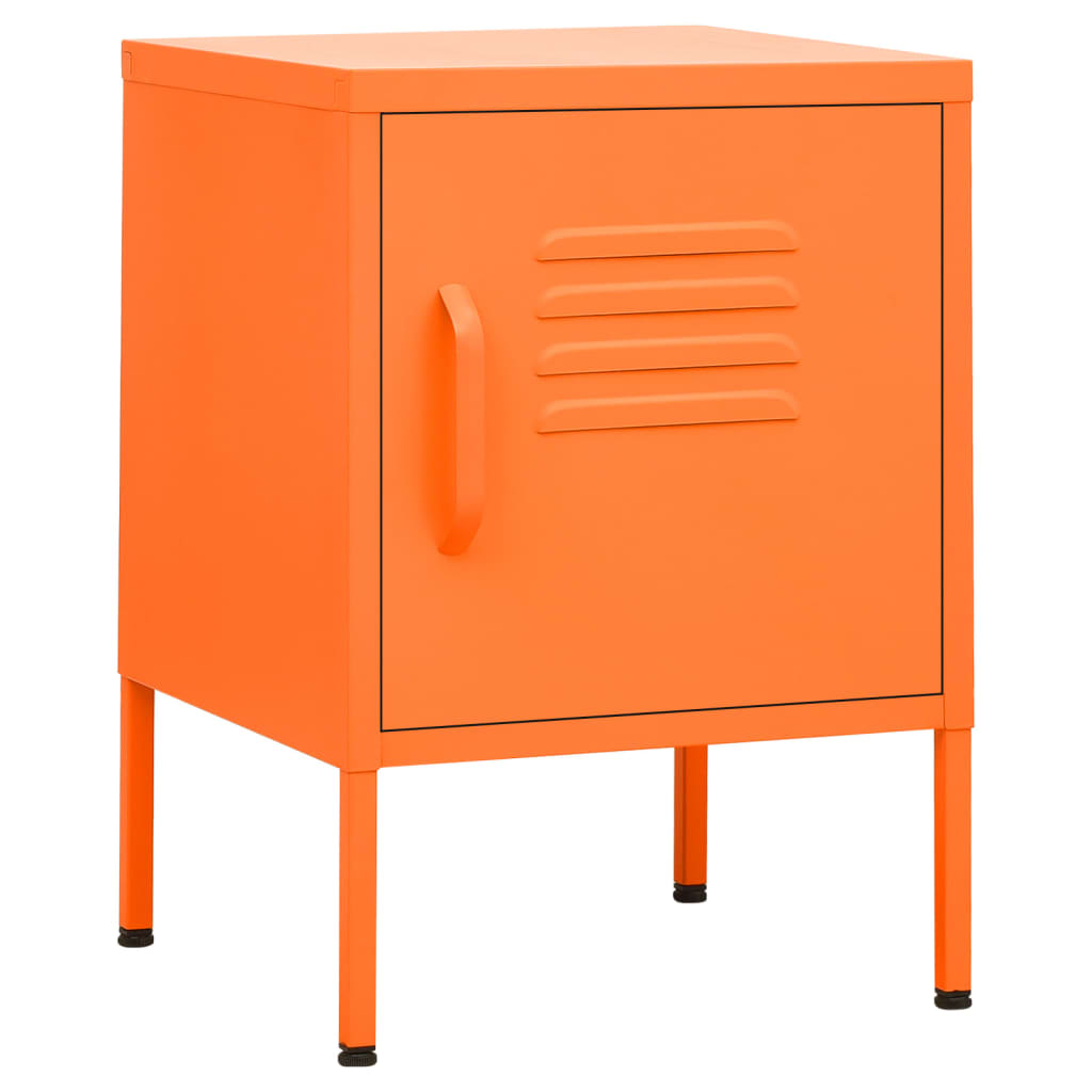 natborde 2 stk. 35x35x51 cm stål orange