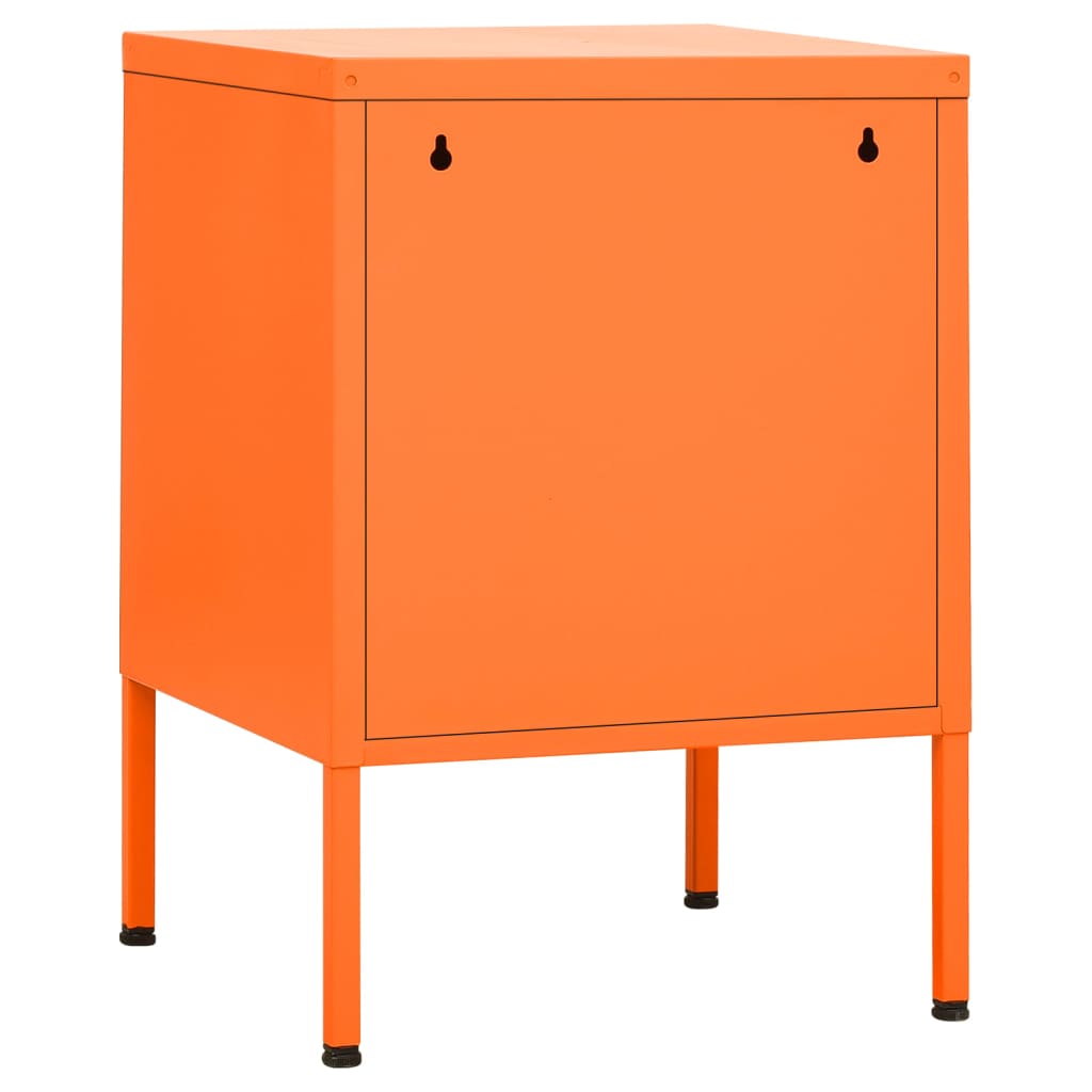 natborde 2 stk. 35x35x51 cm stål orange