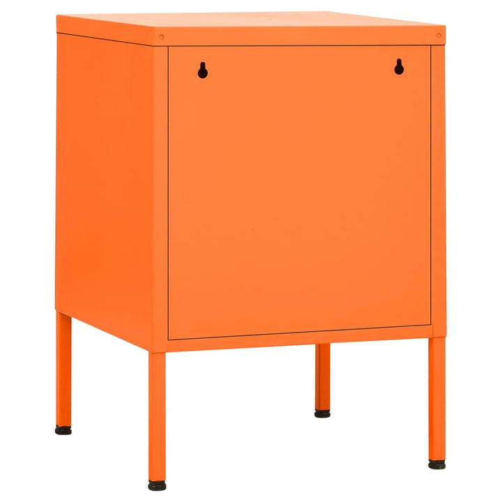 natborde 2 stk. 35x35x51 cm stål orange