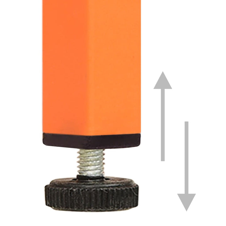 natborde 2 stk. 35x35x51 cm stål orange