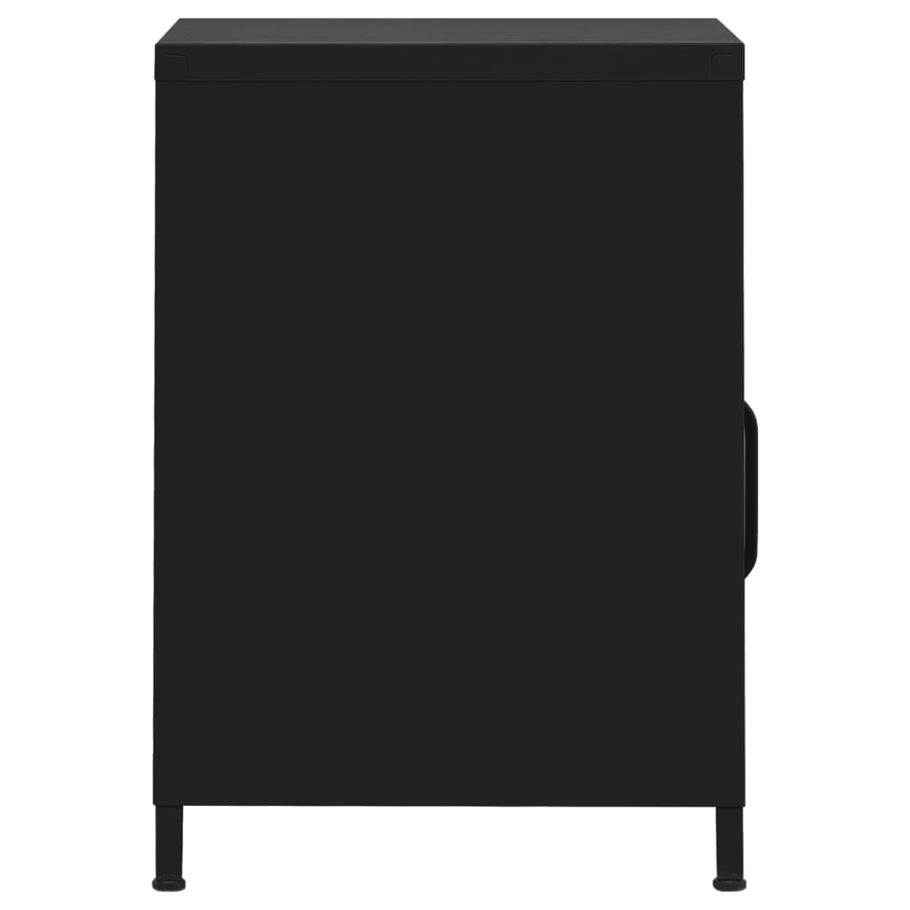 natborde 2 stk. 35x35x51 cm stål sort